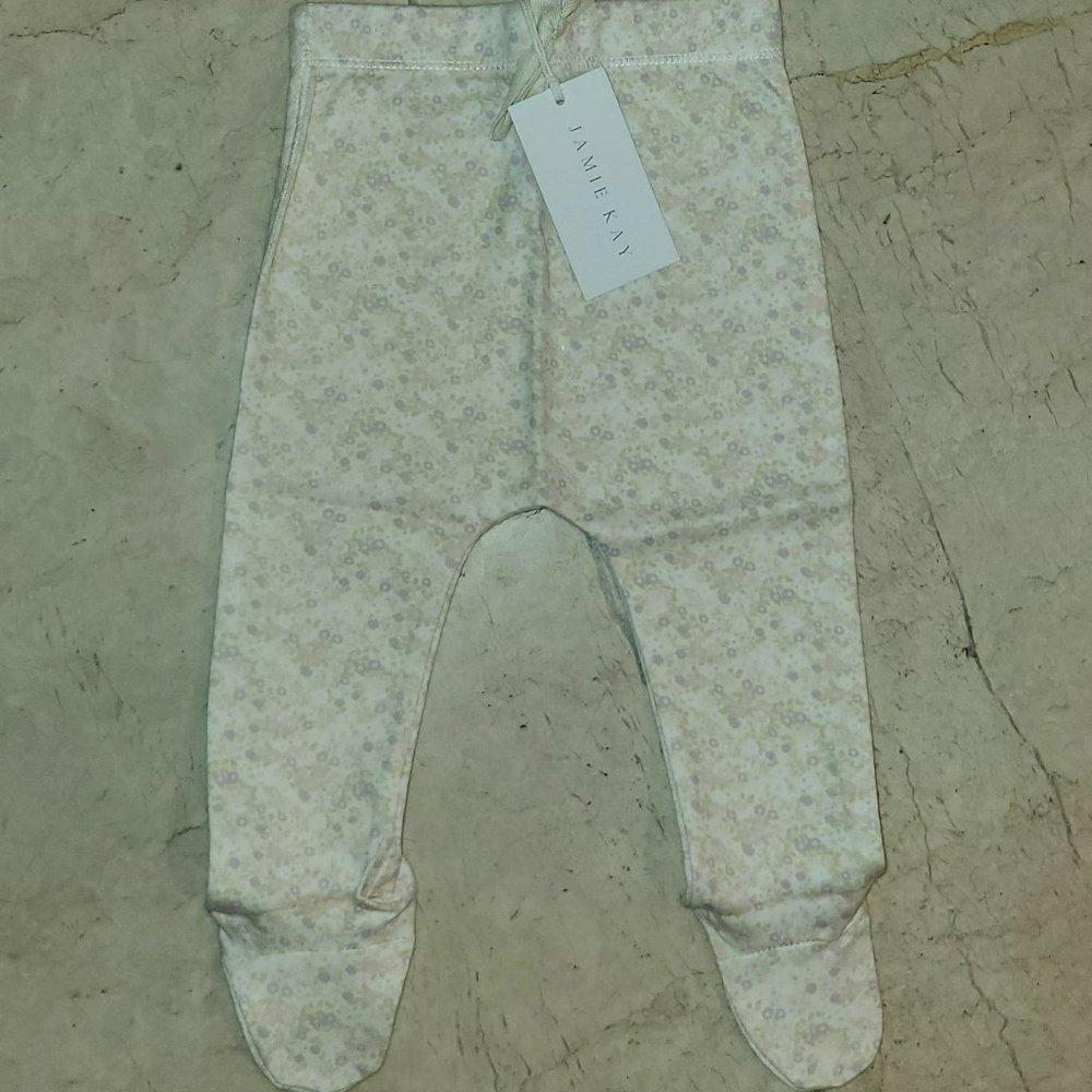 Jamie Kay - Organic Cotton Footed Pant - Forget Me Knot